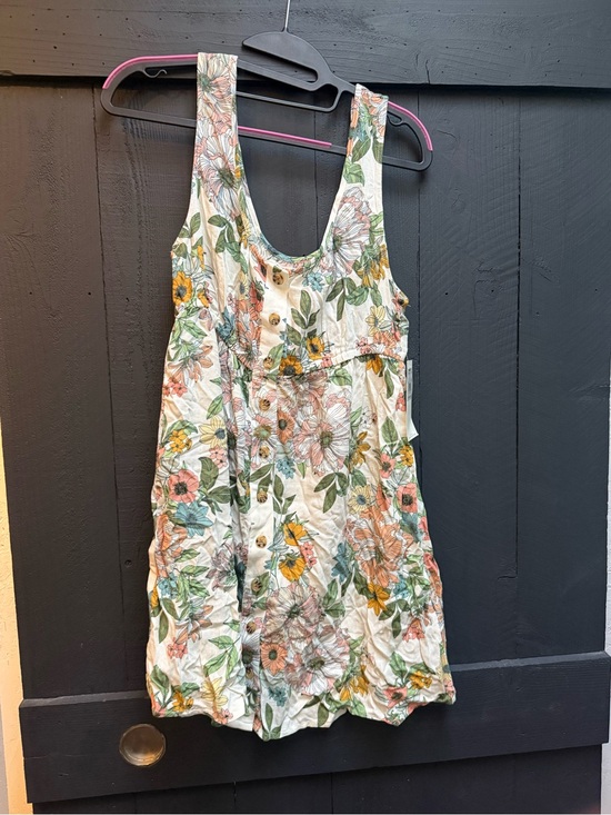 O'Neill Dresses & Skirts - O'Neill Cream Floral Button-Front Blouse with Green and Teal Accents